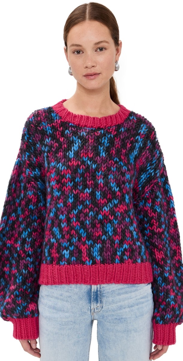 MOTHER The Bell Sleeve Sweater Chunk Off Chain