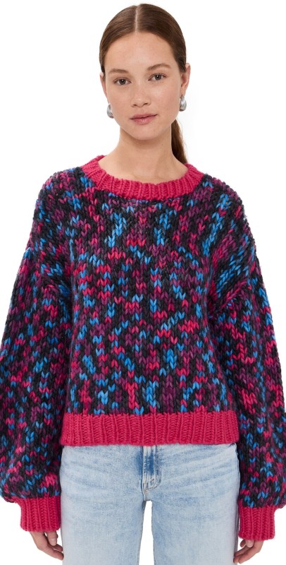 MOTHER The Bell Sleeve Sweater Chunk Off Chain
