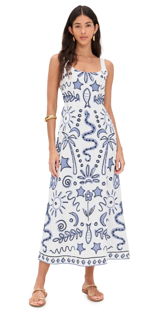 Cleobella Shelly Ankle Dress Verona Print