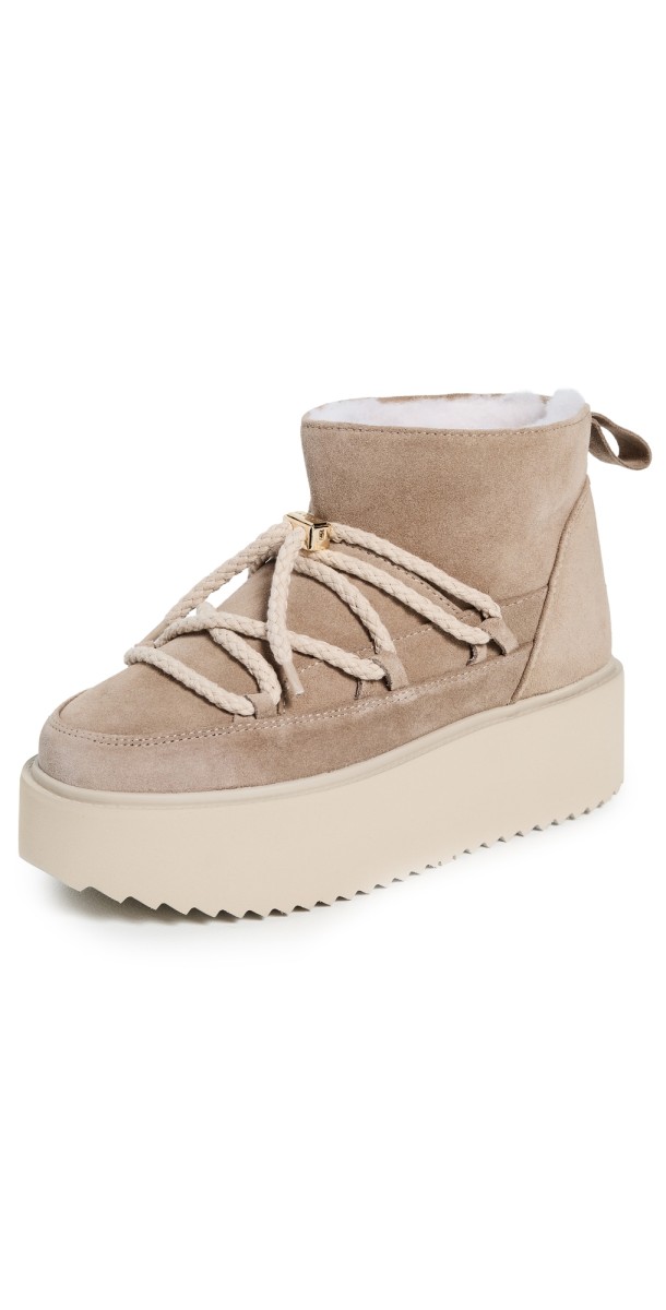 Inuikii Classic Low Platform Boots Beige