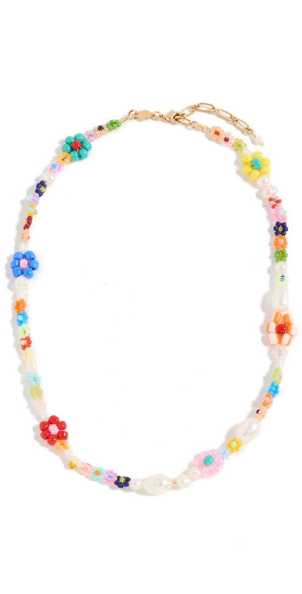 Anni Lu Flower Necklace Gold