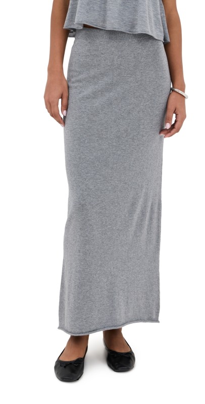 LISA YANG Charlotta Skirt Deep Cloud