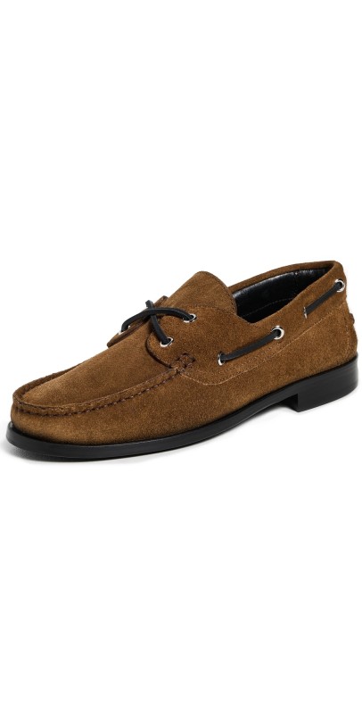 AEYDE Harris Cow Suede Leather Tobacco Loafers Tobacco