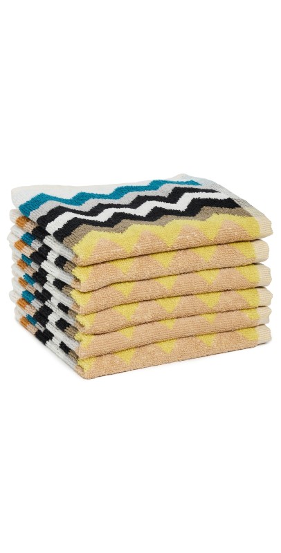 Missoni Best Face Towel 30x30 Black Multicolor