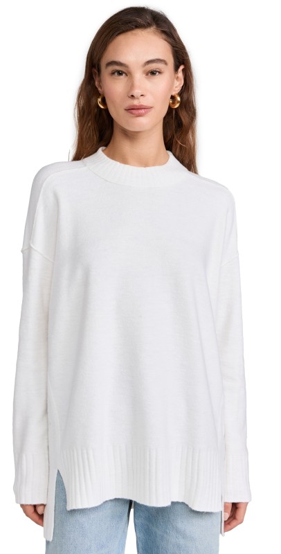 Free People Phoebe Pullover Stark White