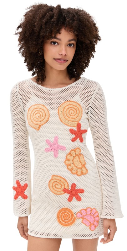 The Wolf Gang Enza Mini Dress Creme