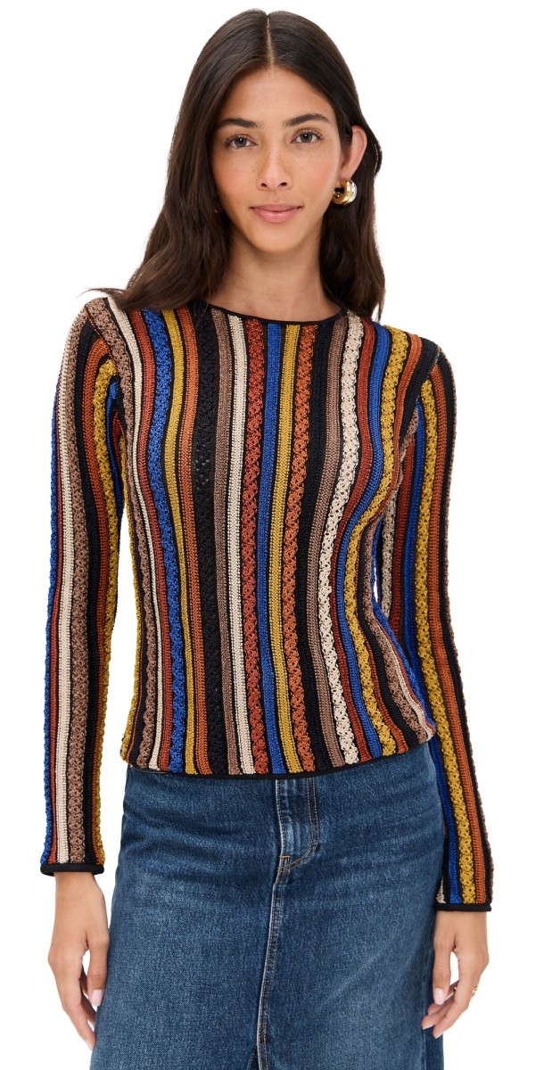 Ulla Johnson Ardith Knit Long Sleeve Top Zoisite