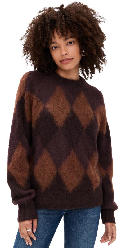 A. L.C. Ezra Sweater Deep Plum/Bronco/Dark Umber