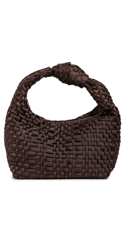 Maria La Rosa Mini Datolite Shoulder Bag Dark Brow