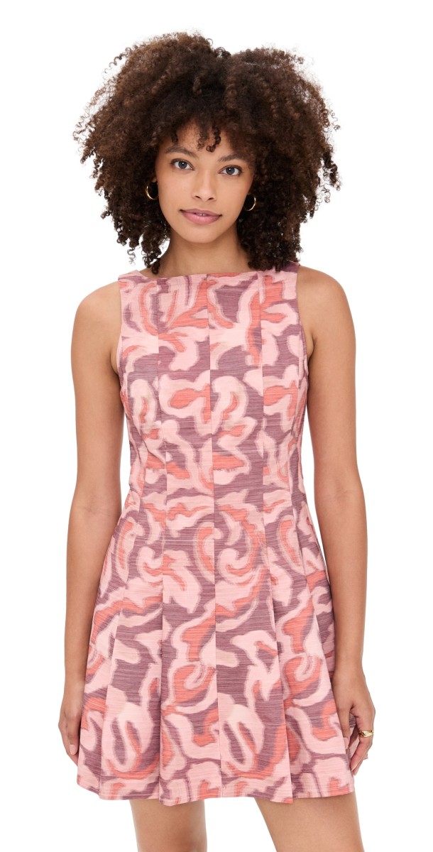 Tanya Taylor Glenda Dress MAHOGANY/SUGARCANE MULTI