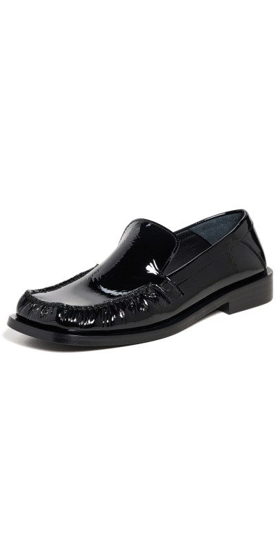 The Attico Charles Loafers Black