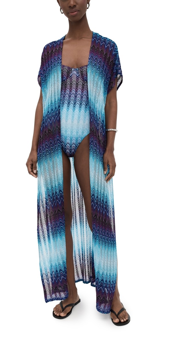 Missoni Long Cover Up Multi Blue