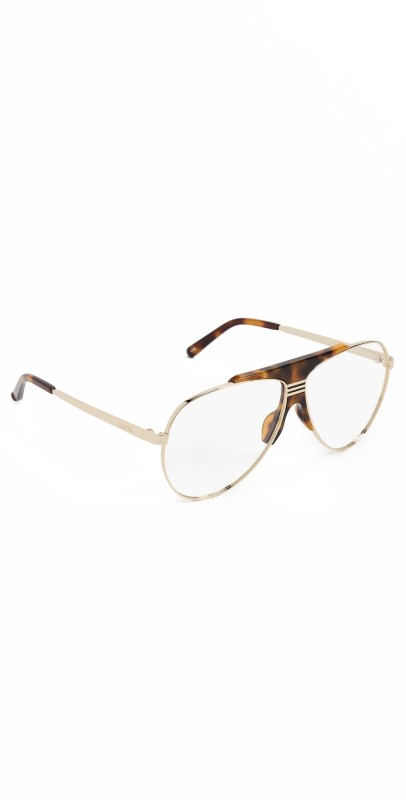 The Attico Amelia Sunglasses Yellow Gold/Tortoiseshell/Optical