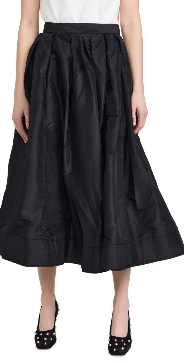 Free People Emilia Full Skirt High Risk Red