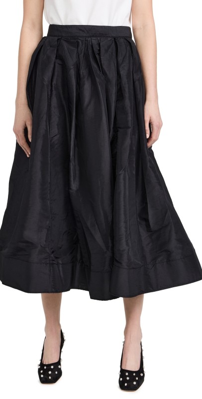 Free People Emilia Full Skirt High Risk Red