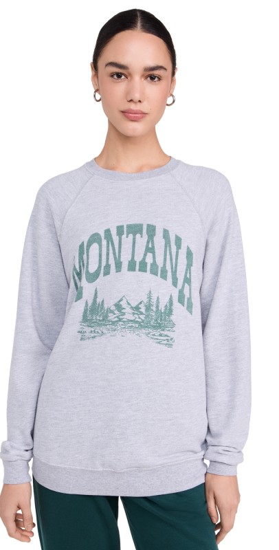 Original Retro Brand Montana Sweatshirt Vintage Heather Grey