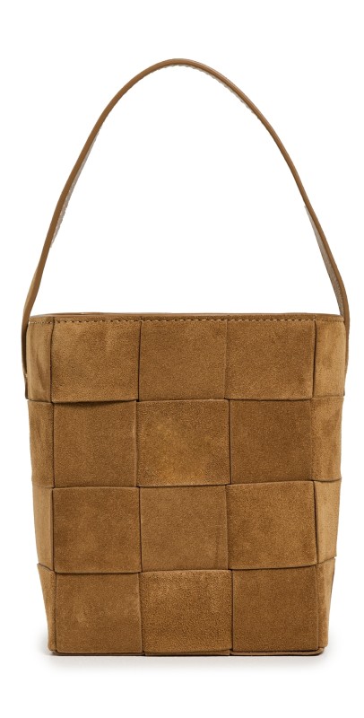 Loeffler Randall Laith Wide Woven Top Handle Bag Toff