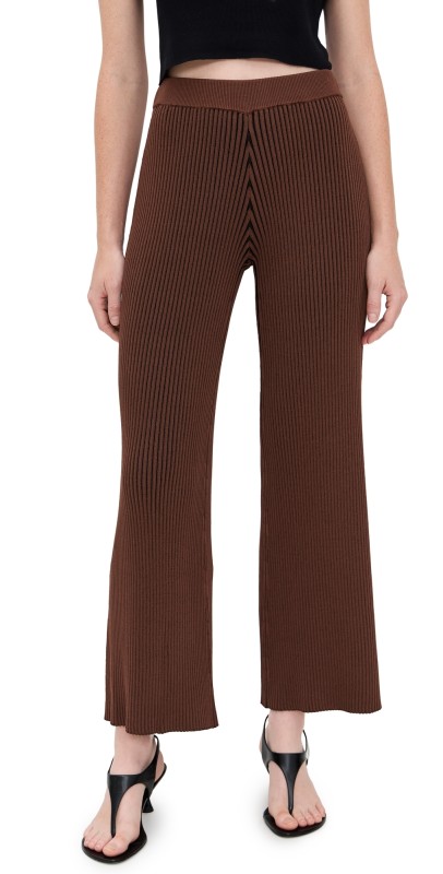 SIMONMILLER Val Knit Pants Choco Brown Combo