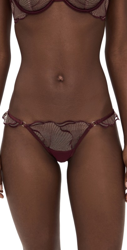 Bluebella Marabel Briefs Cherry Lacquer/Sheer