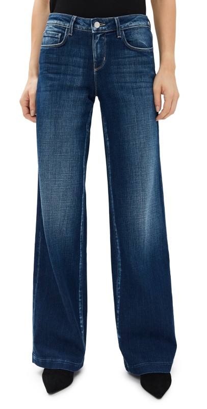L'AGENCE Joanne Wide Leg Jeans Haven