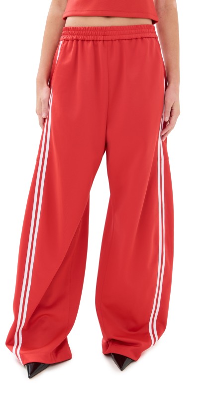 Tibi Active Knit Winslow Pants Red