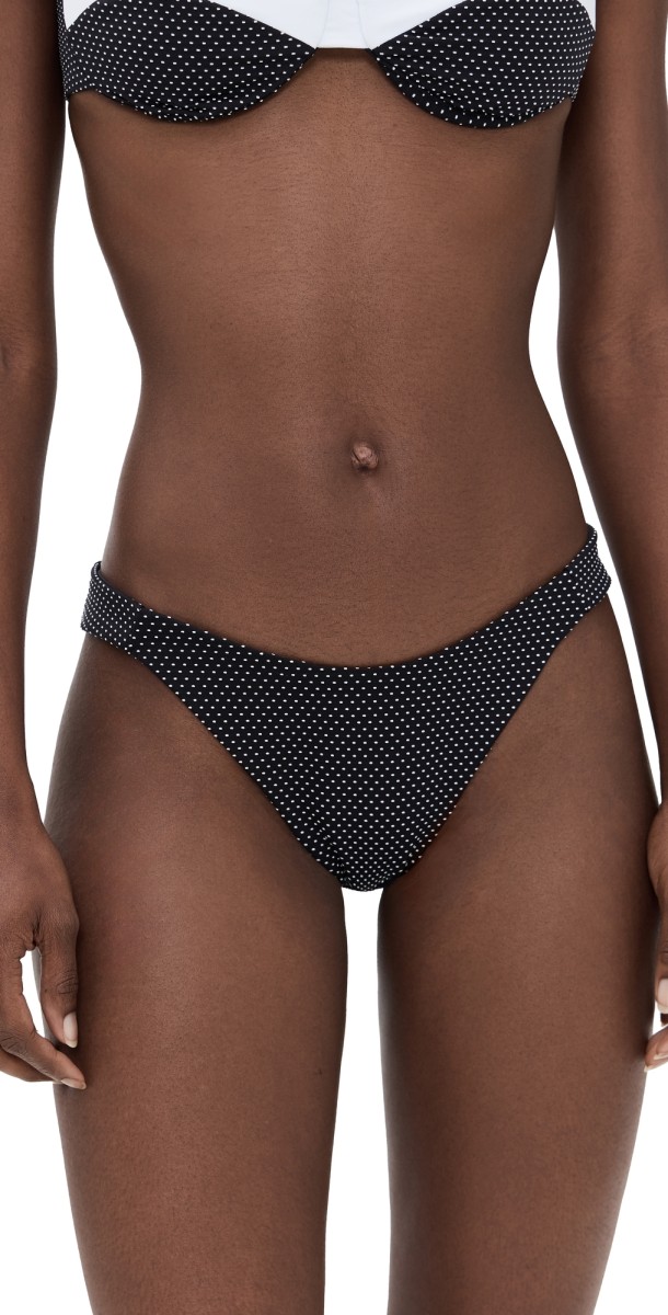 Onia Lucie Bikini Bottoms Black/White