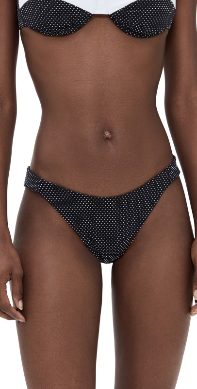 Onia Lucie Bikini Bottoms Black/White