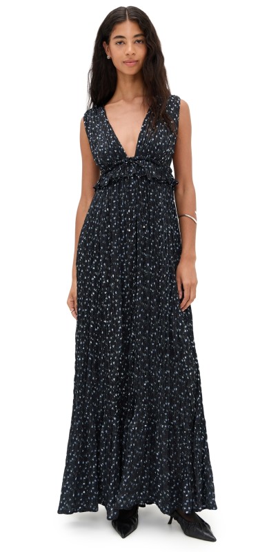 Sabina Musayev Mirabelle Dress Black Print