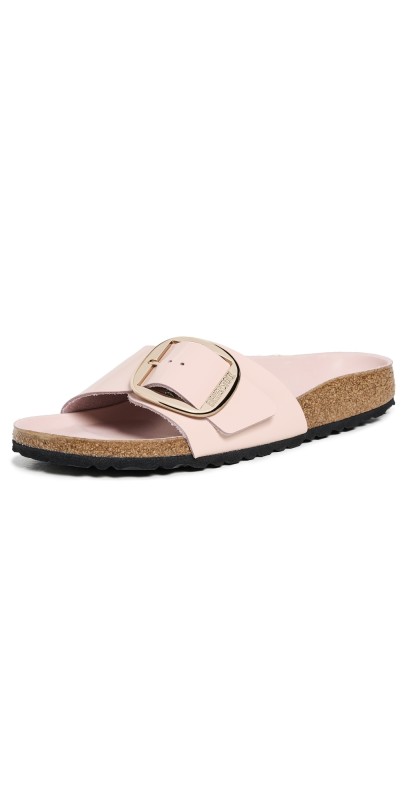 Birkenstock Madrid Big Buckle High Shine Sandals Light Rose