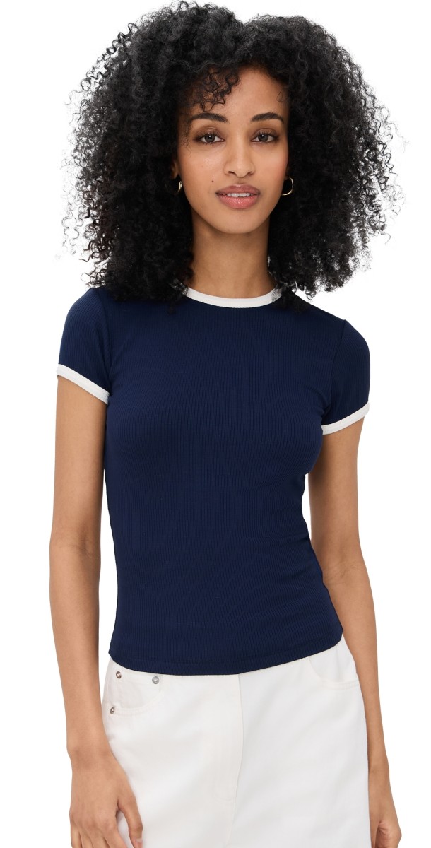 Pistola Denim Renee Tee Maritime And White