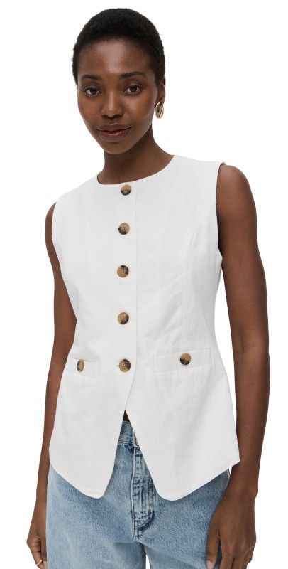 BLANKNYC Cloud Burst Blouse White