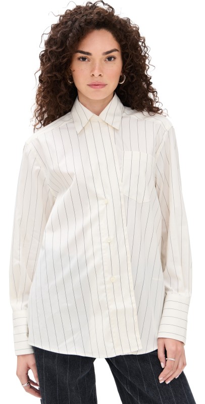 House of Dagmar Asymmetric Shirt White