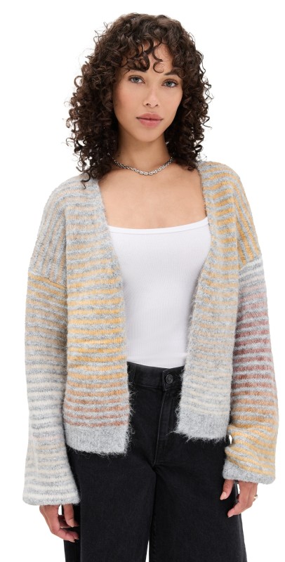 Little Lies Rainbow Blend Cardigan Grey