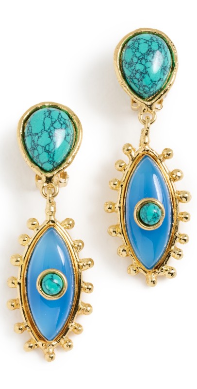 Sylvia Toledano Third Eye Earrings Turquois
