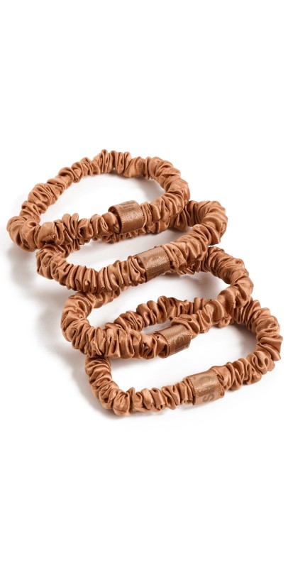 Slip Skinny Scrunchies Set of 4 Copper