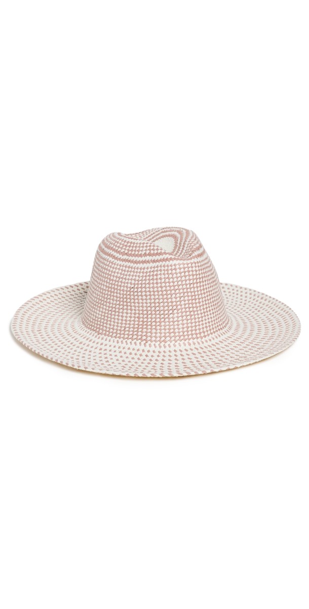 Hat Attack Color Novelty Packable Straw Hat Bleach/Blush