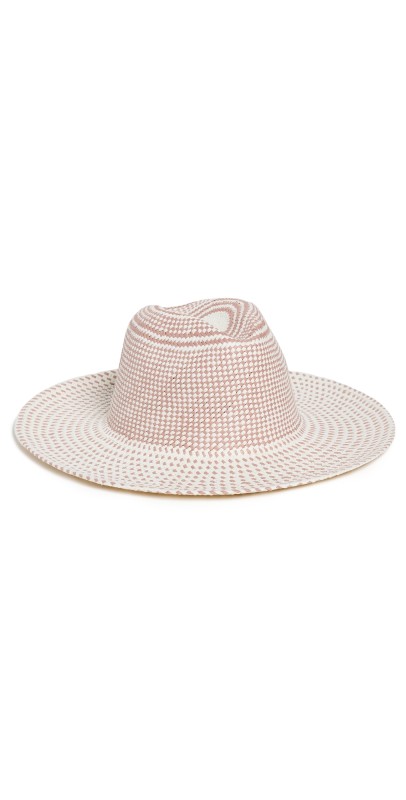 Hat Attack Color Novelty Packable Straw Hat Bleach/Blush