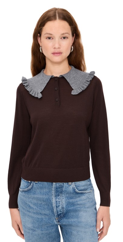 The Tiny Big Sister Sara Sweater Brown