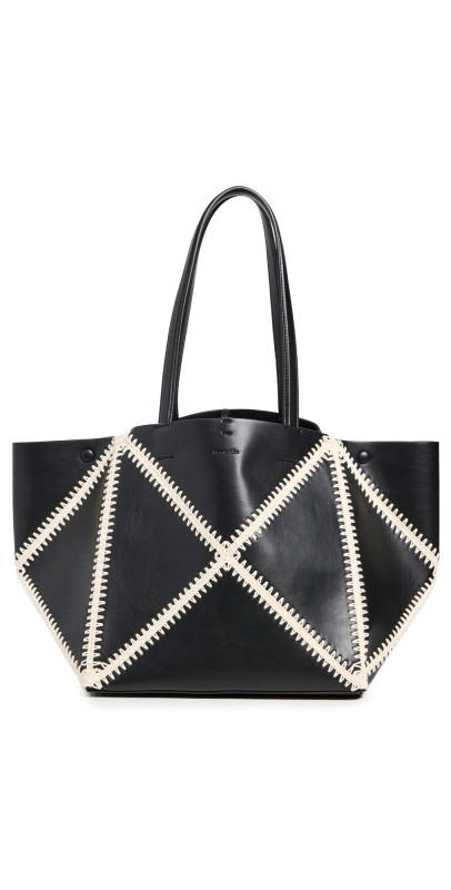 Nanushka The Origami Tote Black/Crem