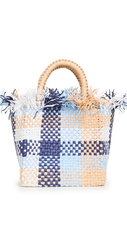 PAMELA MUNSON Check Mate Mini Tote Mult