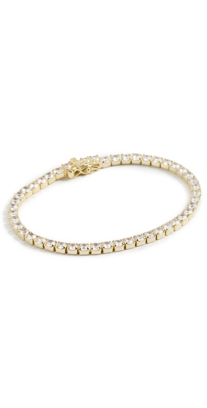 SHASHI Medium Tennis Bracelet Gold