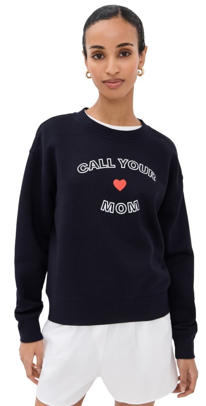 LE BOP Call Your Mom Sweatshirt Ecru