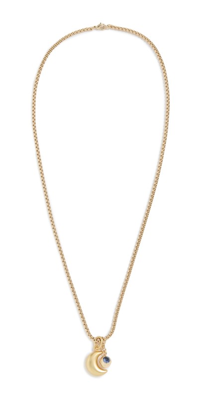 Roxanne Assoulin La Lune Pendant Necklace Gold/Blu