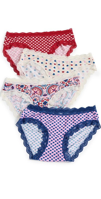 Stripe & Stare Original Knicker Four Pack Lady Luck