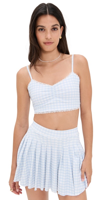 LoveShackFancy Lenna Bra Beachside Blue