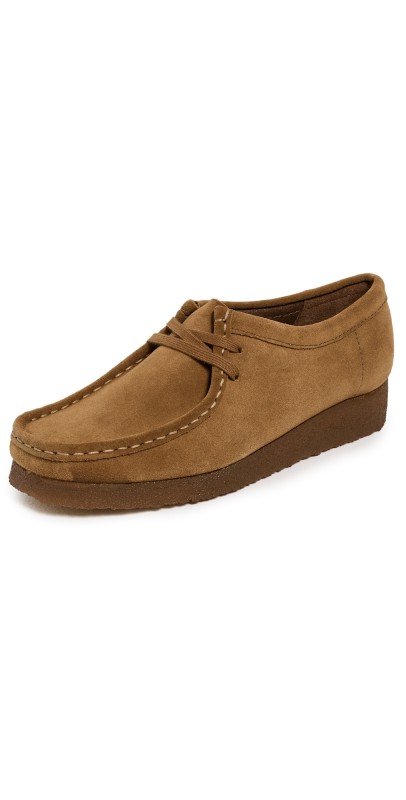 Clarks Wallabee Shoes Cola Suede