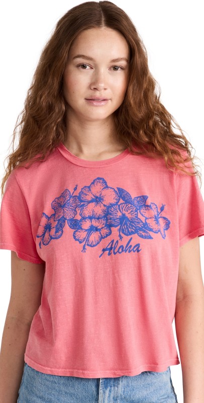 SUNDRY Aloha Perfect Tee Pigment Punch
