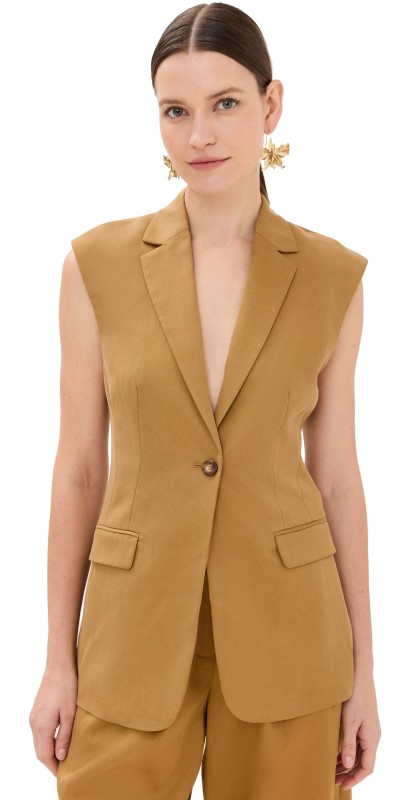 Ulla Johnson Joelle Vest Fawn