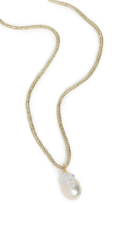 HART Gold Lurex Necklace Pearl/Gold