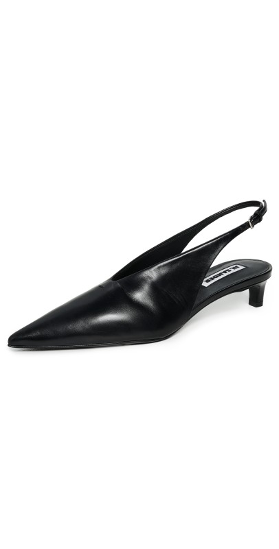 Jil Sander Sling Back Heels Black
